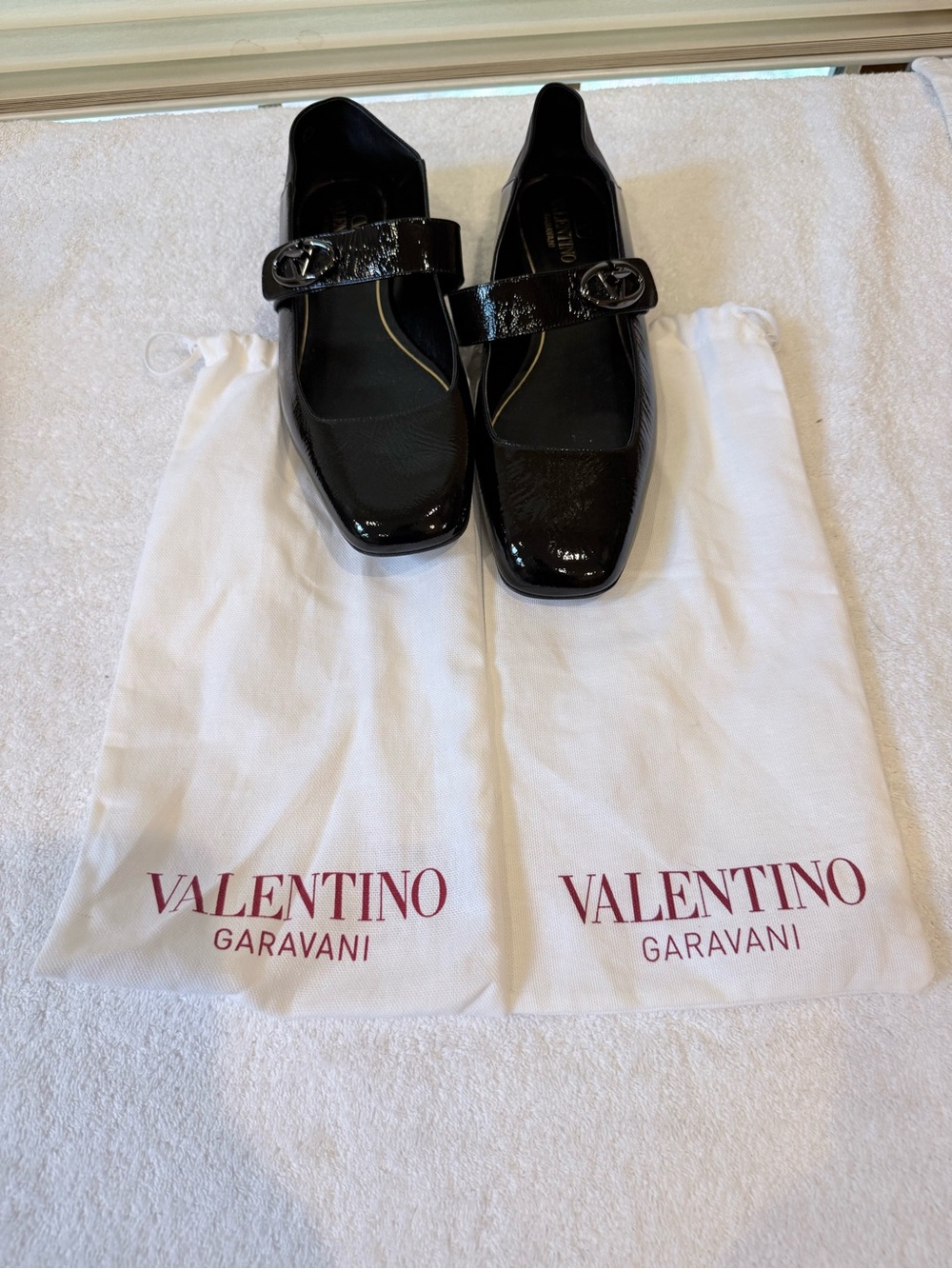 Valentino VLogo Mary Jane Ballerina Flat - Picture 9 of 9